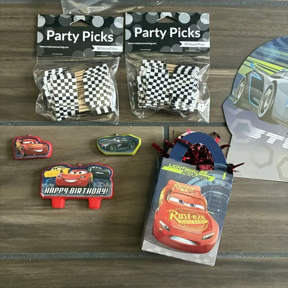 Disney Cars 3 Birthday Party Decorations Lightning McQueen Jackson Storm Cruz